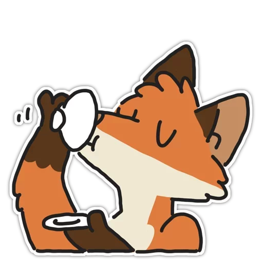 🦊 Стикер «Rainbow Fox» для Telegram