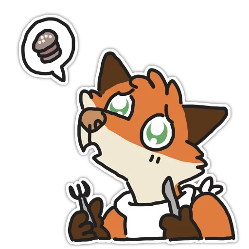 🦊 Стикер «Rainbow Fox» для Telegram