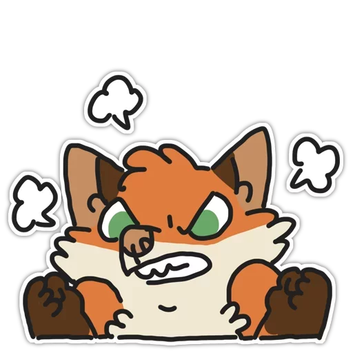 🦊 Стикер «Rainbow Fox» для Telegram