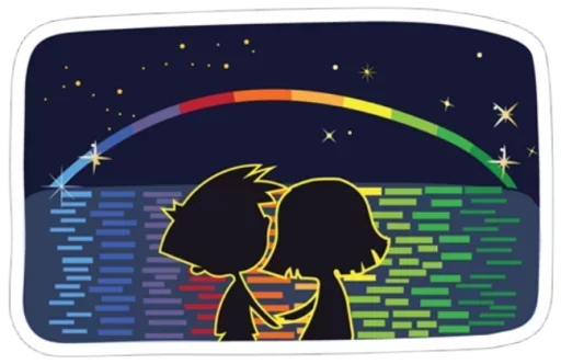 🌈 Стикер «Rainbow Emotions» для Telegram