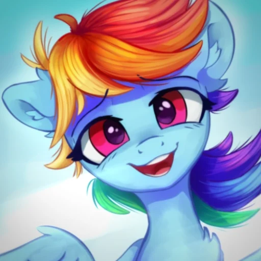 🌈 Стикер «Rainbow Dash» для Telegram