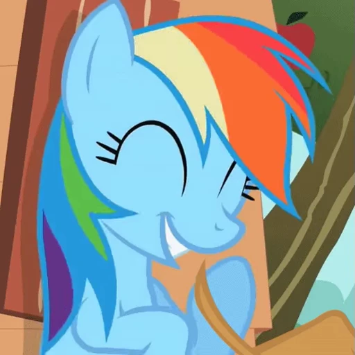 🤭 Стикер «Rainbow Dash» для Telegram