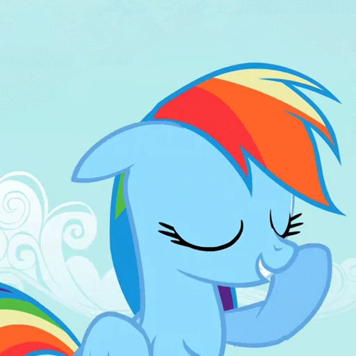 ☺️ Стикер «Rainbow Dash» для Telegram