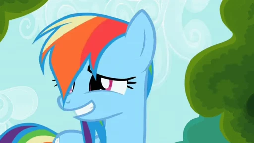 😊 Стикер «Rainbow Dash» для Telegram