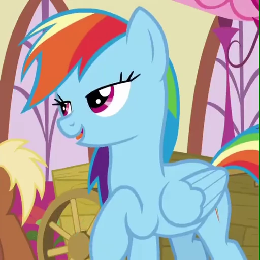 😋 Стикер «Rainbow Dash» для Telegram