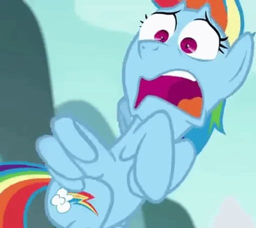 😧 Стикер «Rainbow Dash» для Telegram