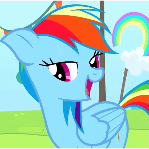 🥰 Стикер «Rainbow Dash» для Telegram