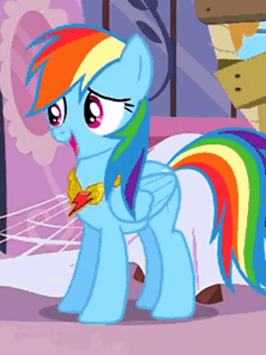 😊 Стикер «Rainbow Dash» для Telegram