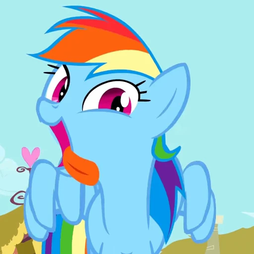 🤪 Стикер «Rainbow Dash» для Telegram