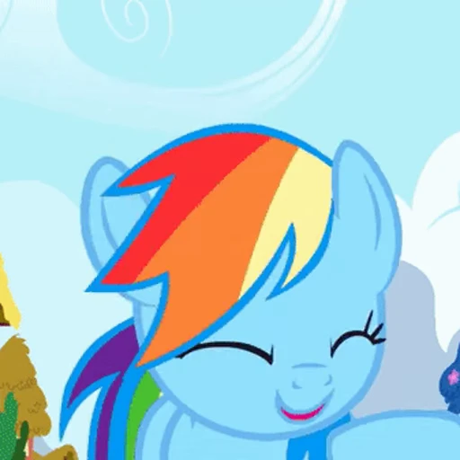 🤣 Стикер «Rainbow Dash» для Telegram