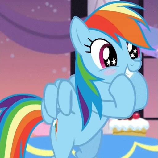 🤩 Стикер «Rainbow Dash» для Telegram