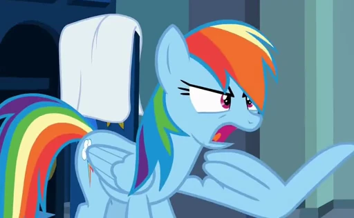 😡 Стикер «Rainbow Dash» для Telegram