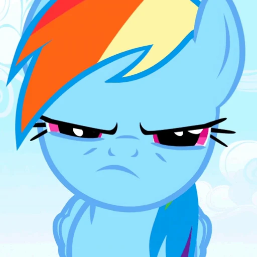 😠 Стикер «Rainbow Dash» для Telegram