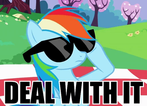 😎 Стикер «Rainbow Dash» для Telegram