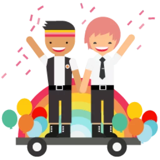 Стикерпак Rainbow for people для Telegram