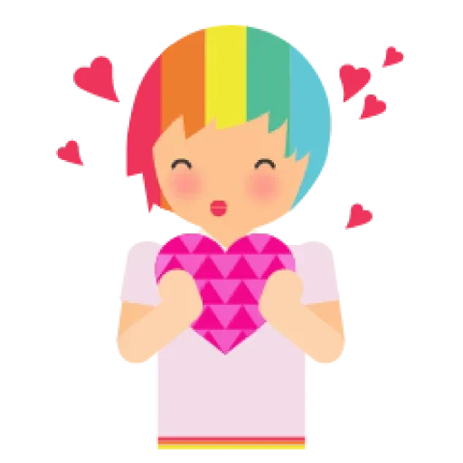 🤨 Стикер «Rainbow for people» для Telegram