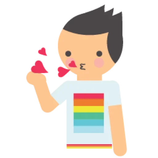 😒 Стикер «Rainbow for people» для Telegram