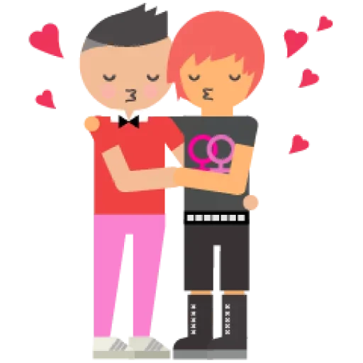😙 Стикер «Rainbow for people» для Telegram
