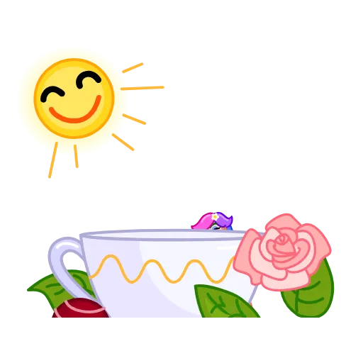 ☕️ Стикер «Rainbow Girl» для Telegram