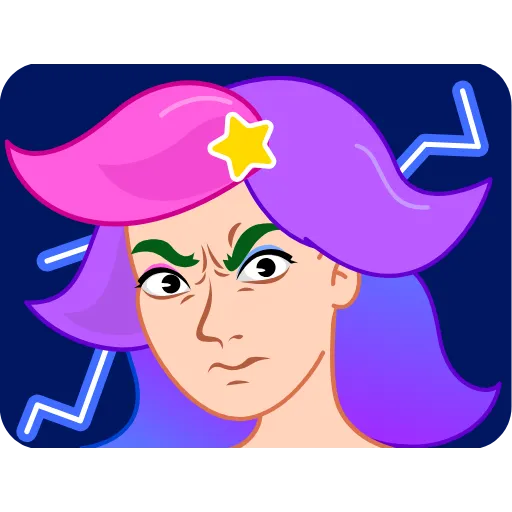 ⚡️ Стикер «Rainbow Girl» для Telegram