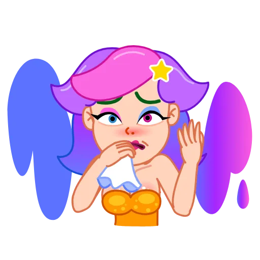 🤧 Стикер «Rainbow Girl» для Telegram