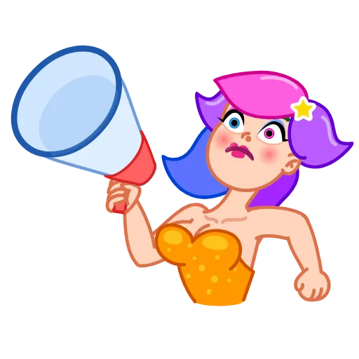🤬 Стикер «Rainbow Girl» для Telegram