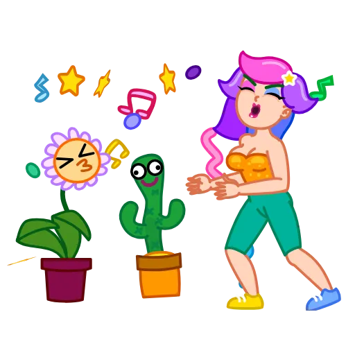 💃 Стикер «Rainbow Girl» для Telegram
