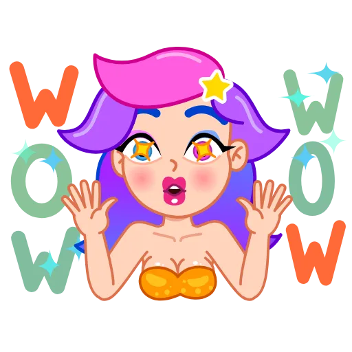🤩 Стикер «Rainbow Girl» для Telegram