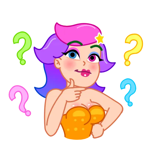 🤷‍♀️ Стикер «Rainbow Girl» для Telegram