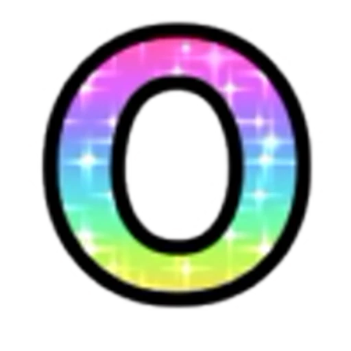 🔠 Эмодзи «Rainbow Glitter Font» для Telegram