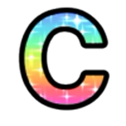 🔠 Эмодзи «Rainbow Glitter Font» для Telegram