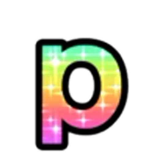 🔡 Эмодзи «Rainbow Glitter Font» для Telegram