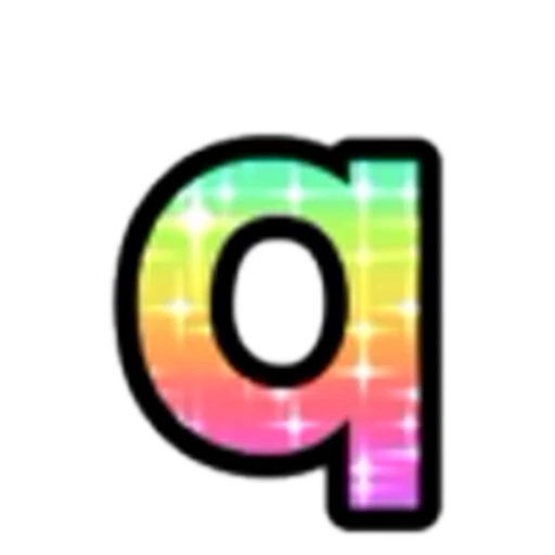 🔡 Эмодзи «Rainbow Glitter Font» для Telegram