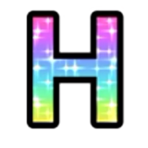 🔠 Эмодзи «Rainbow Glitter Font» для Telegram