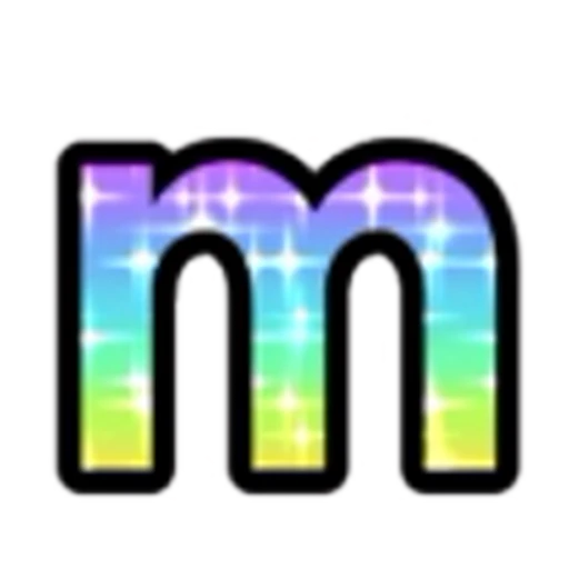 🔡 Эмодзи «Rainbow Glitter Font» для Telegram