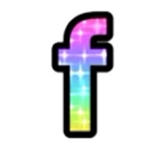 🔡 Эмодзи «Rainbow Glitter Font» для Telegram