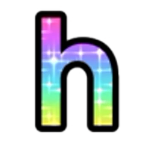 🔡 Эмодзи «Rainbow Glitter Font» для Telegram