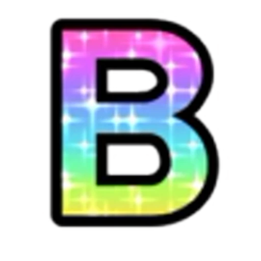 🔠 Эмодзи «Rainbow Glitter Font» для Telegram