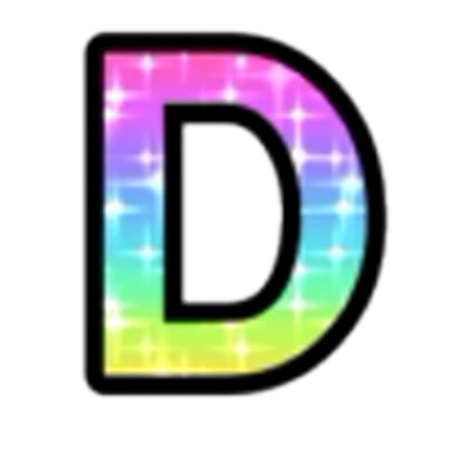 🔠 Эмодзи «Rainbow Glitter Font» для Telegram