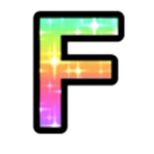 🔠 Эмодзи «Rainbow Glitter Font» для Telegram