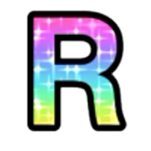 🔠 Эмодзи «Rainbow Glitter Font» для Telegram