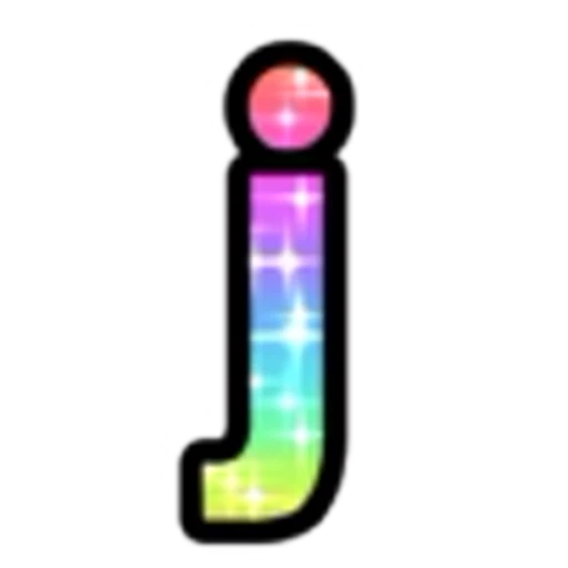 🔡 Эмодзи «Rainbow Glitter Font» для Telegram