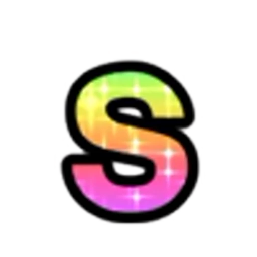 🔡 Эмодзи «Rainbow Glitter Font» для Telegram