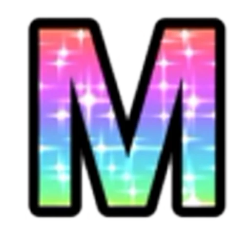 🔠 Эмодзи «Rainbow Glitter Font» для Telegram