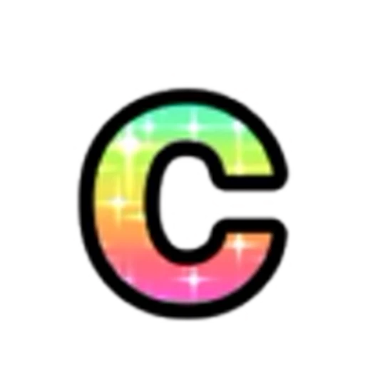 🔡 Эмодзи «Rainbow Glitter Font» для Telegram