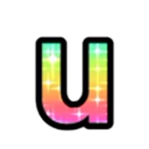 🔡 Эмодзи «Rainbow Glitter Font» для Telegram
