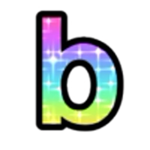 🔡 Эмодзи «Rainbow Glitter Font» для Telegram