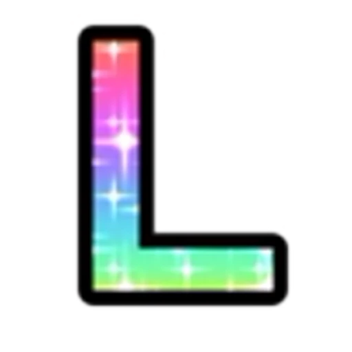 🔠 Эмодзи «Rainbow Glitter Font» для Telegram