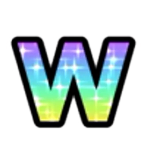 🔡 Эмодзи «Rainbow Glitter Font» для Telegram