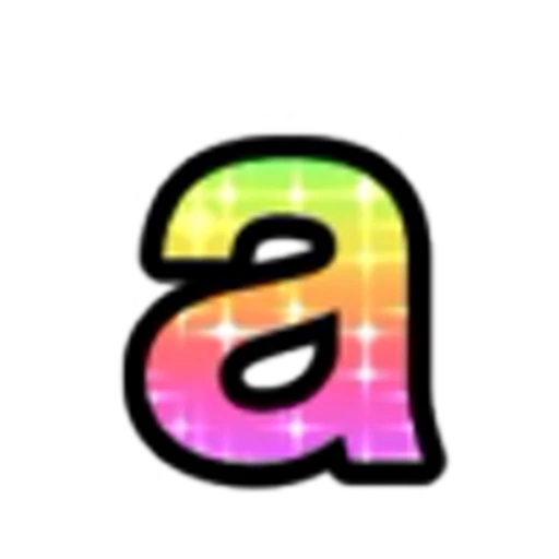 🔡 Эмодзи «Rainbow Glitter Font» для Telegram